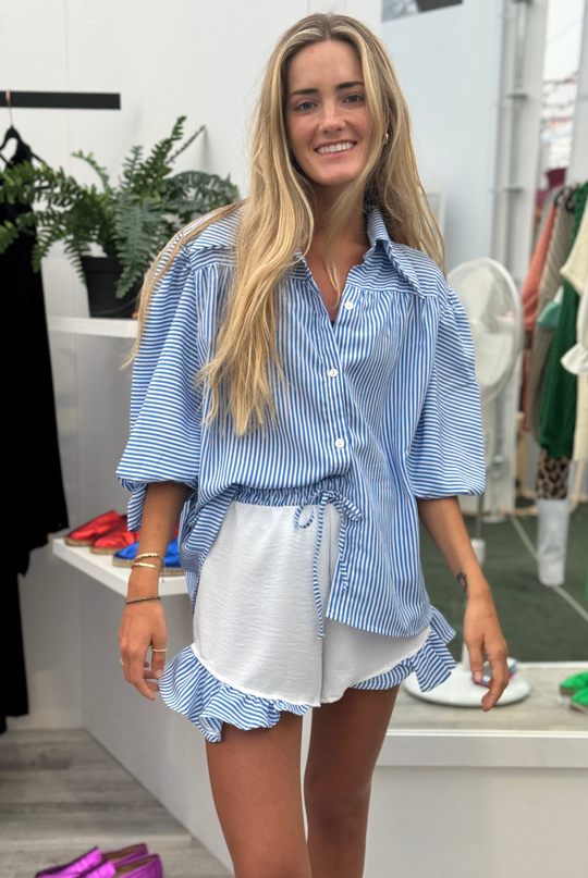 Sample Sale - Short Rafaela Rayas Celeste