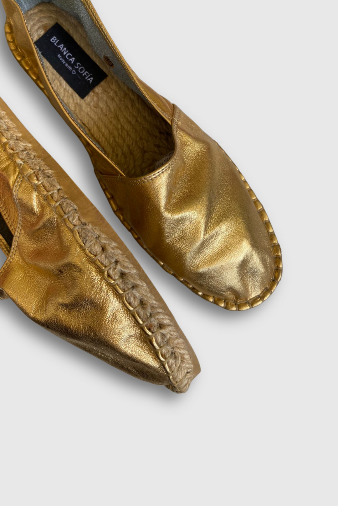 Alpargata Santorini Gold/Verde Cuero
