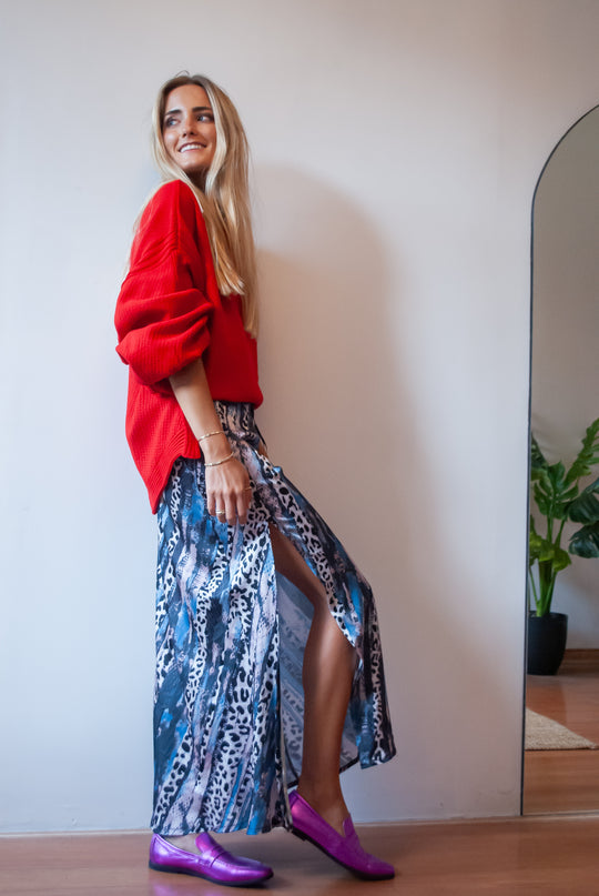 Falda Midi Print
