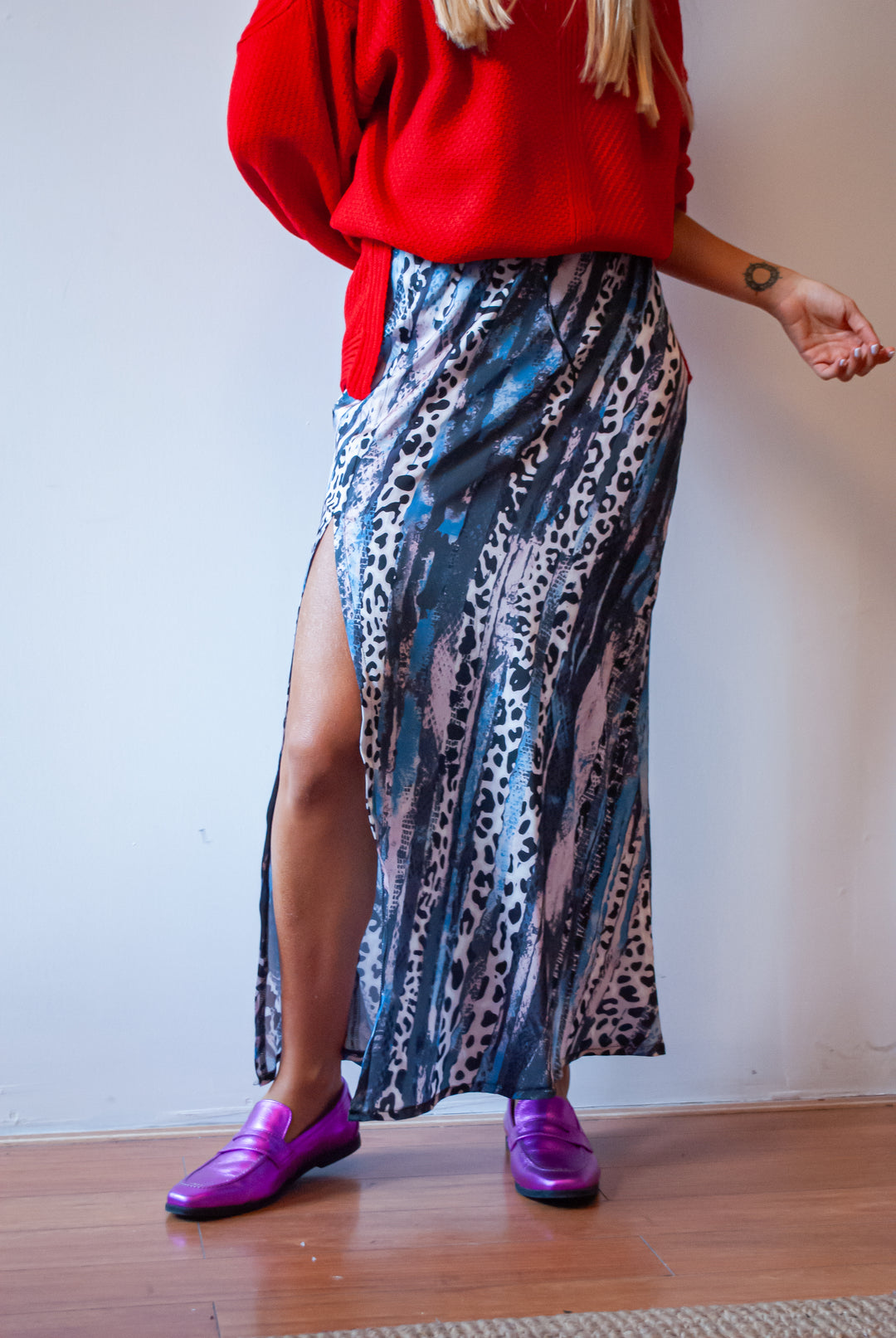 Falda Midi Print