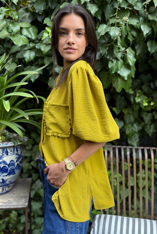 Blusa Málaga GREEN MUSTARD