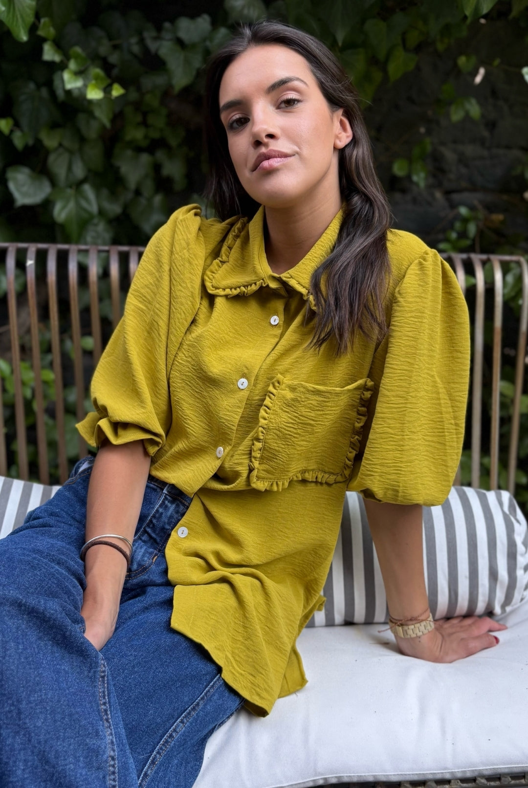 Blusa Málaga GREEN MUSTARD