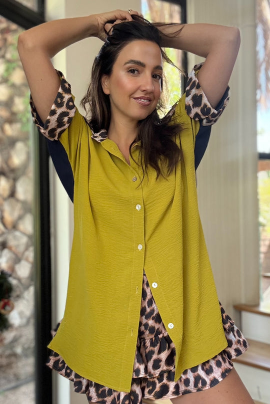 BLUSA ELOÍSE YELLOW / BLUE