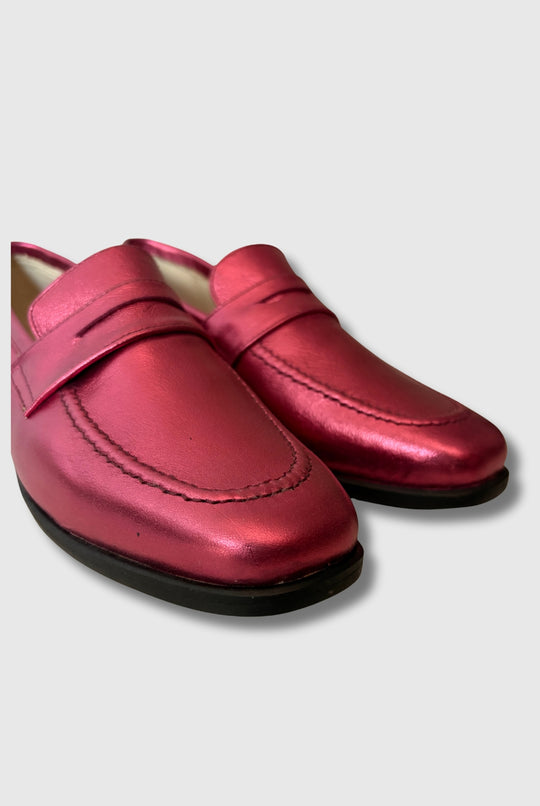 Mocasín Maia Dark Pink / Cuero