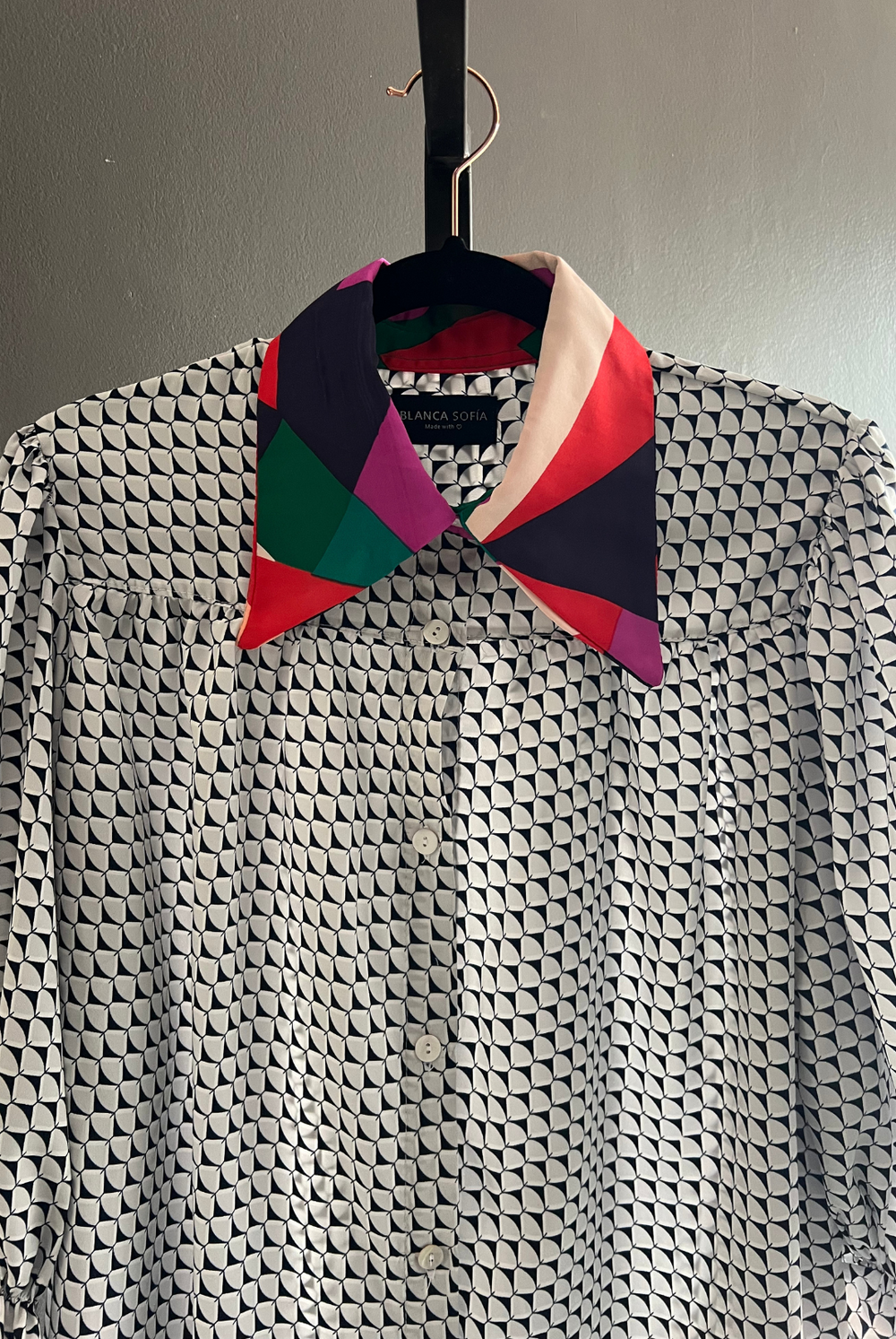 Blusa Rafaela White/Black