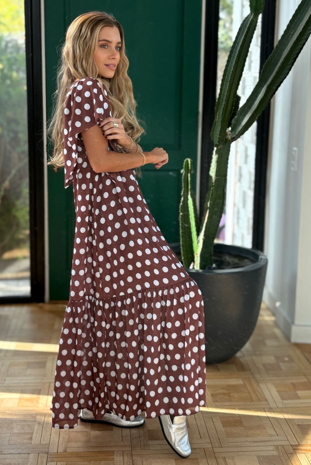 Vestido Nápoles Brown Circle