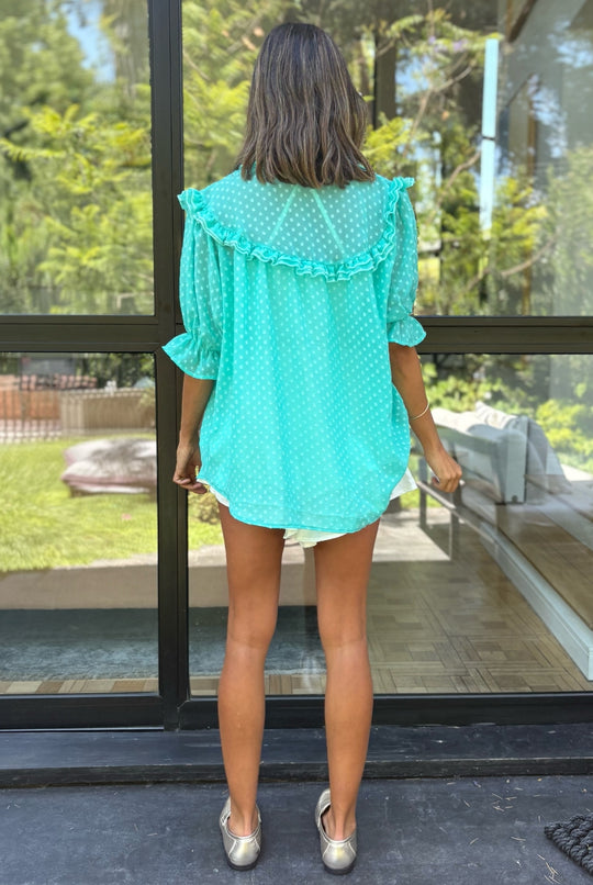 Blusa Budapest Manga Ajustable GREEN