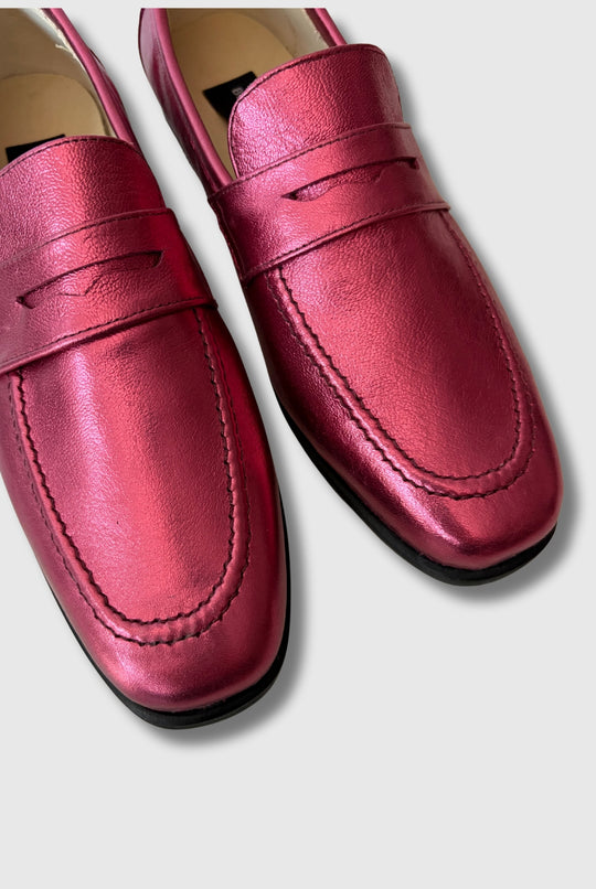Mocasín Maia Dark Pink / Cuero