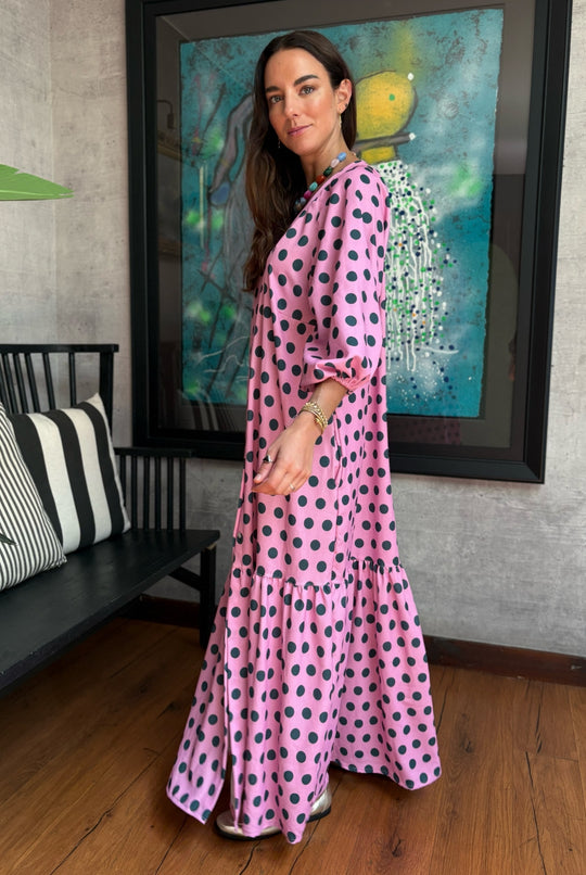 VESTIDO PARADISE PINK CIRCLE