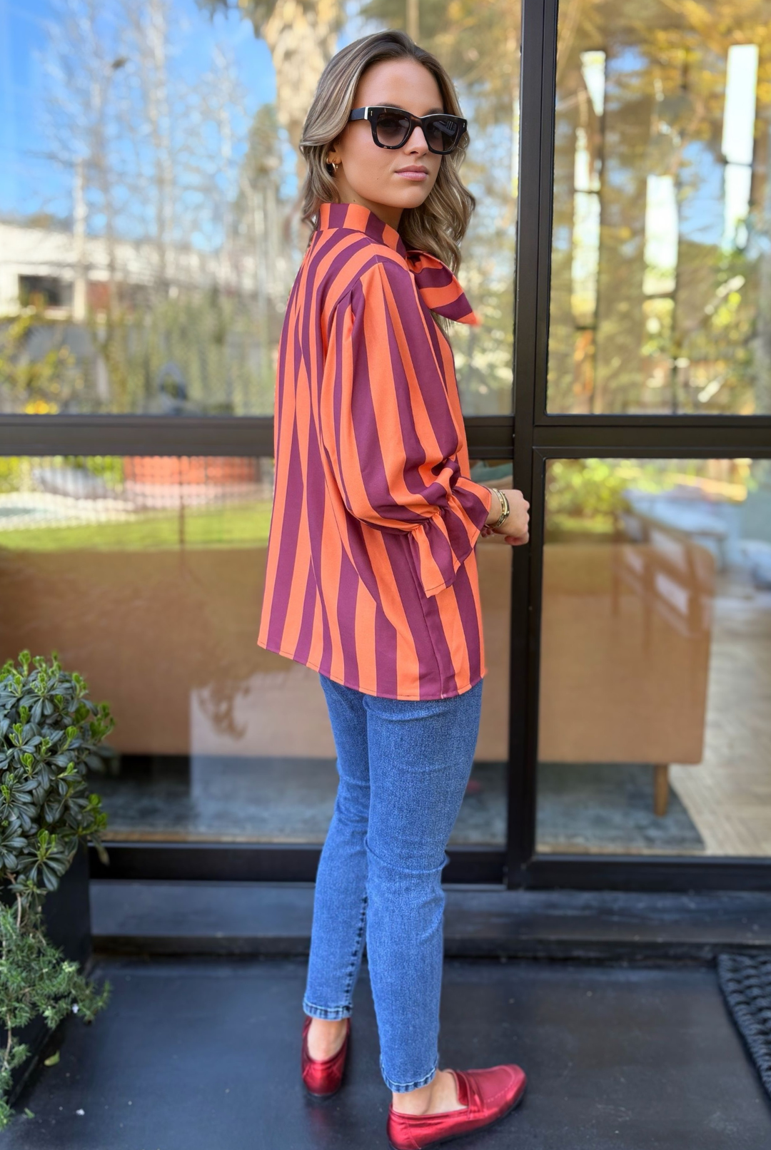 PRE VENTA BLUSA SANTORINI ORANGE