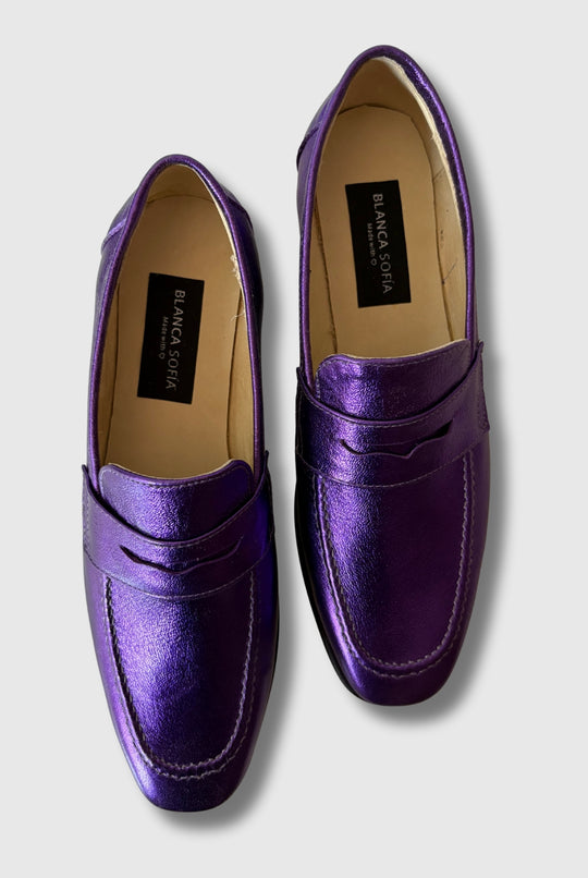 Mocasín Maia Purple / Cuero