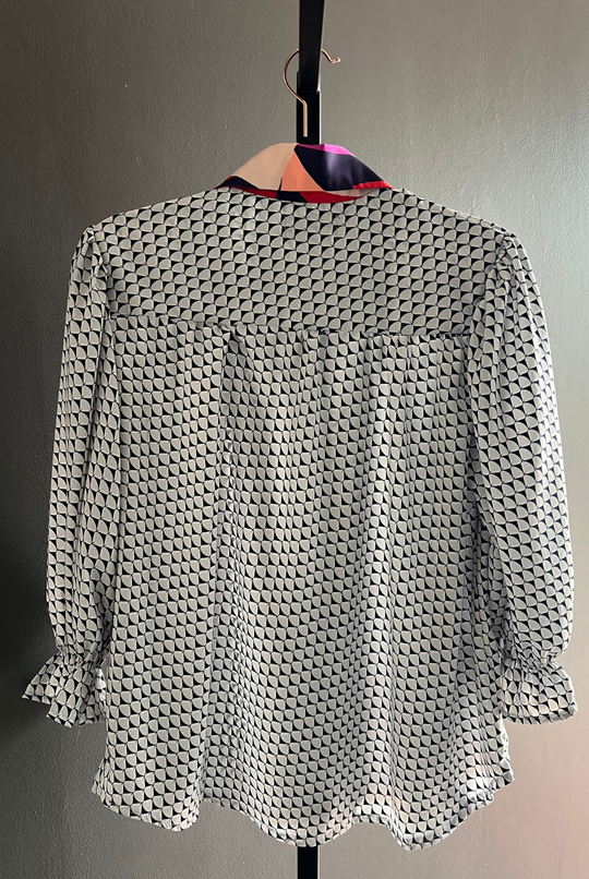Blusa Rafaela White/Black