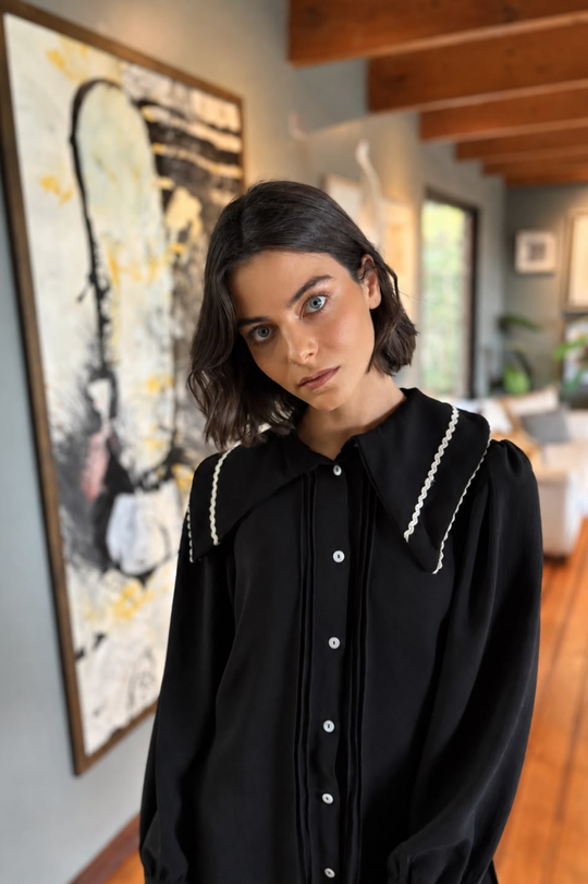 Blusa Queen Elisa black