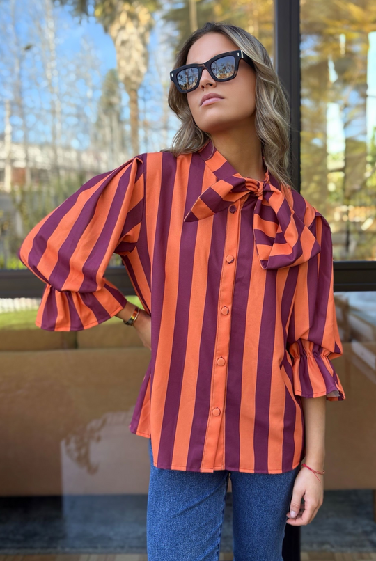 PRE VENTA BLUSA SANTORINI ORANGE