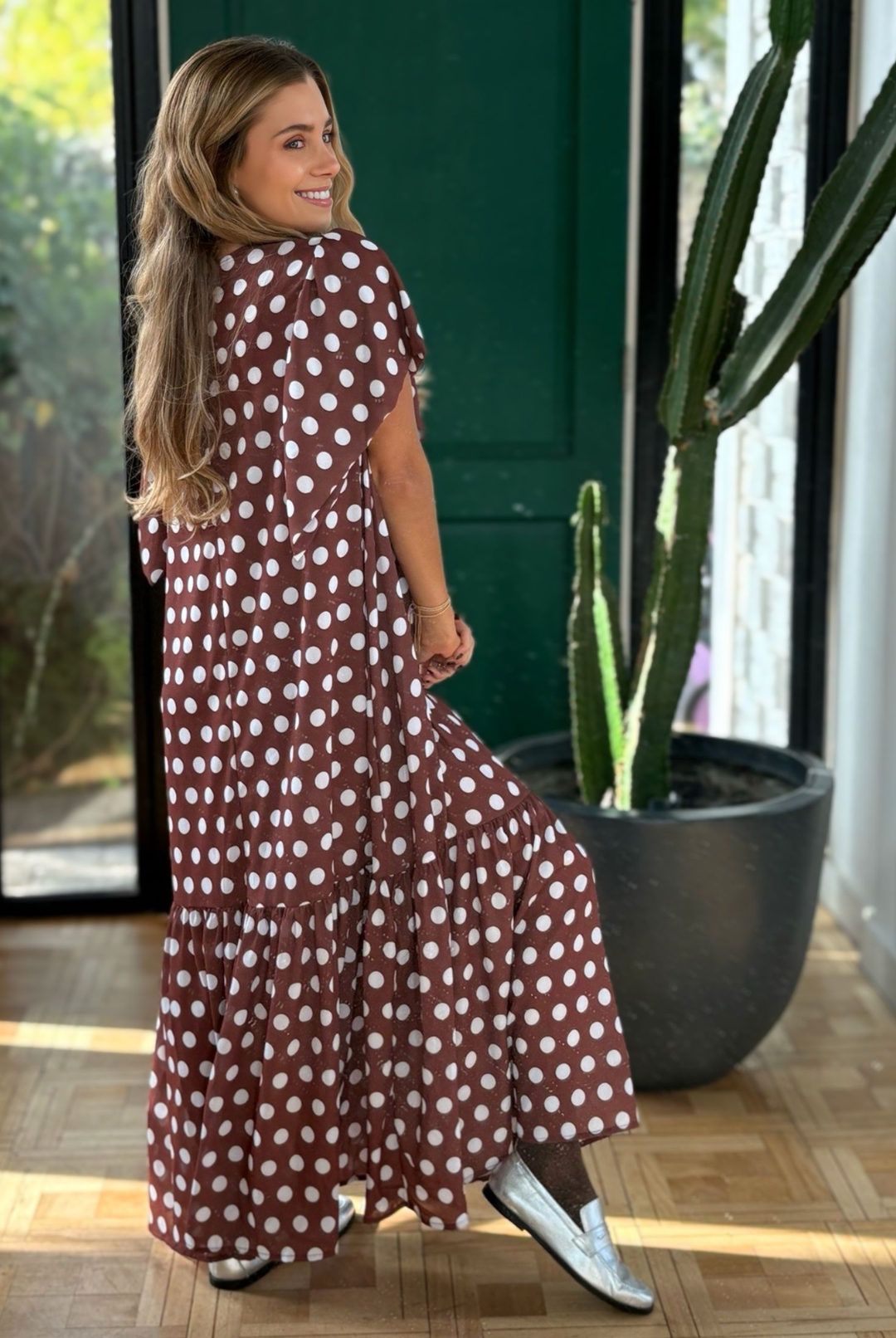 Vestido Nápoles Brown Circle