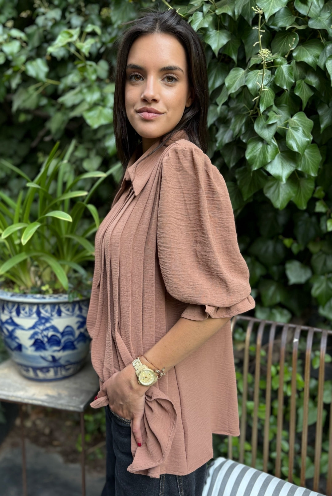 Blusa Gardenia Brown