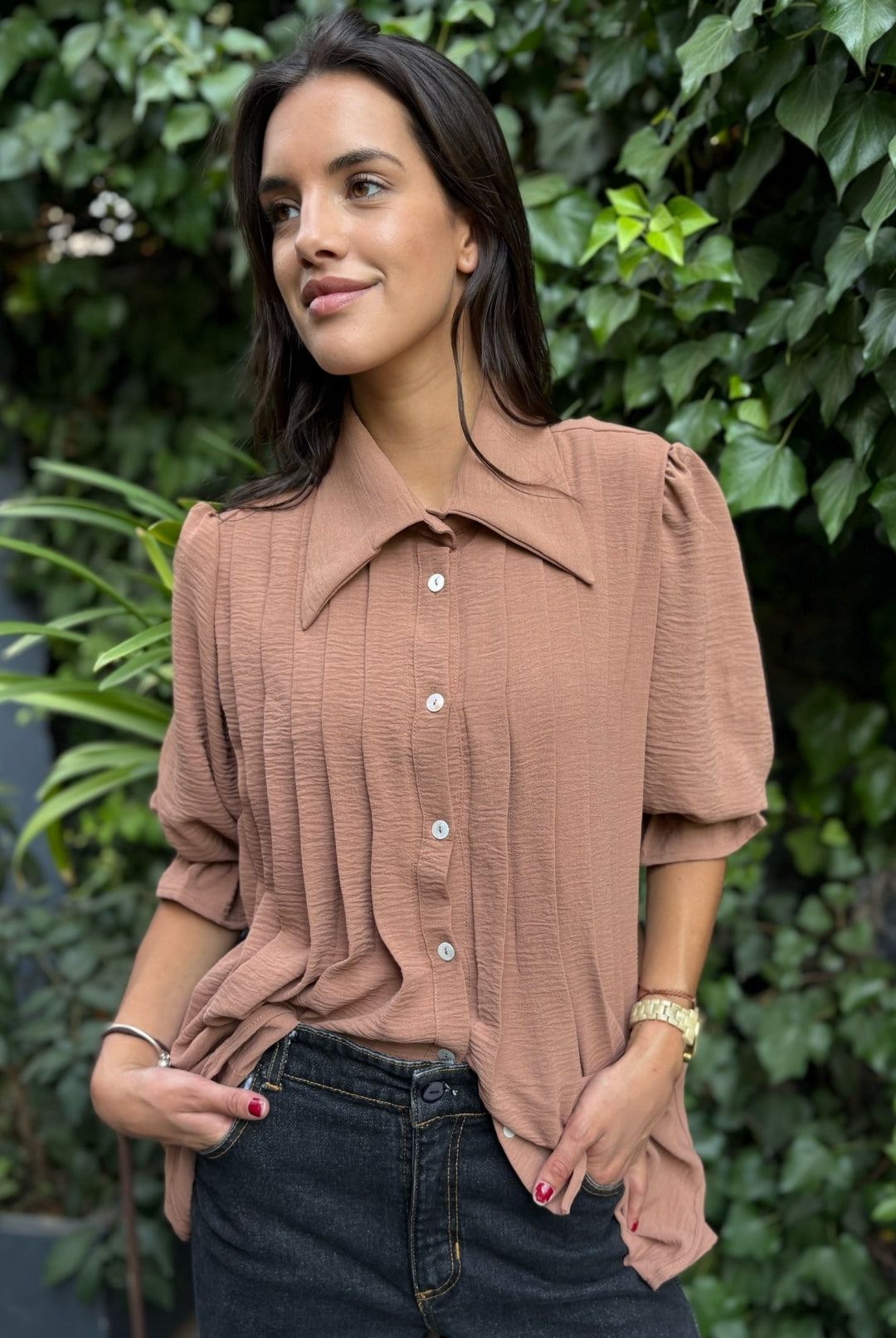 Blusa Gardenia Brown