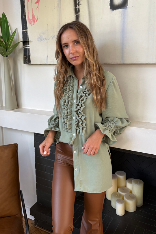 Blusa Fiorella Verde Olivo
