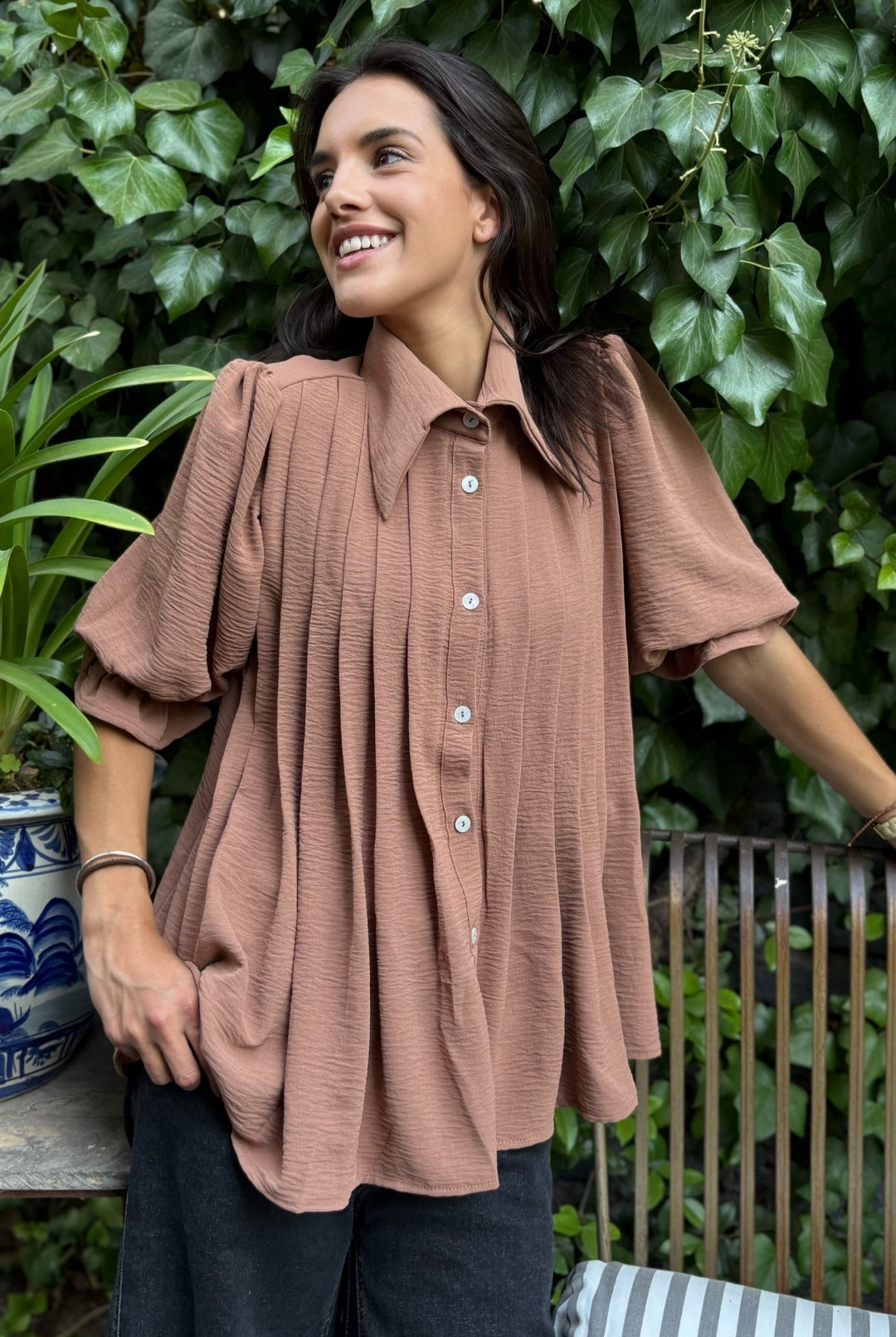 Blusa Gardenia Brown
