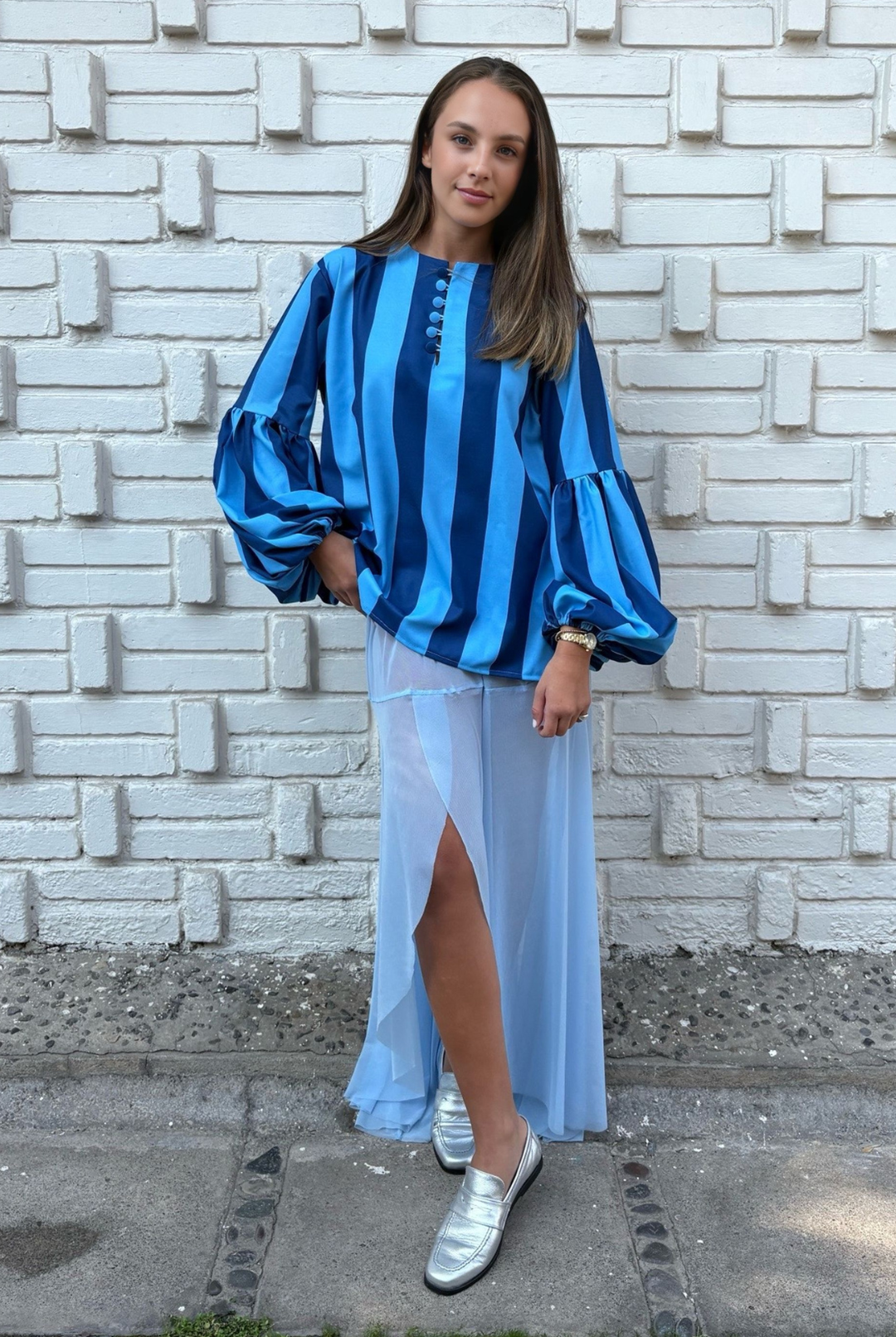 PRE VENTA BLUSA BOLONIA BLUE