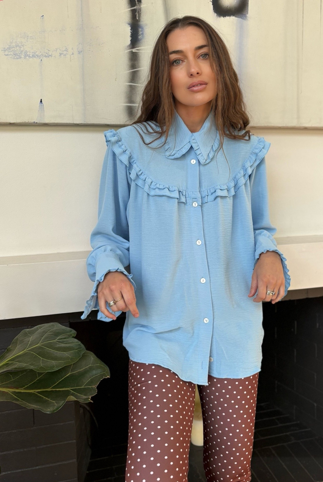 Blusa Budapest Sky Blue