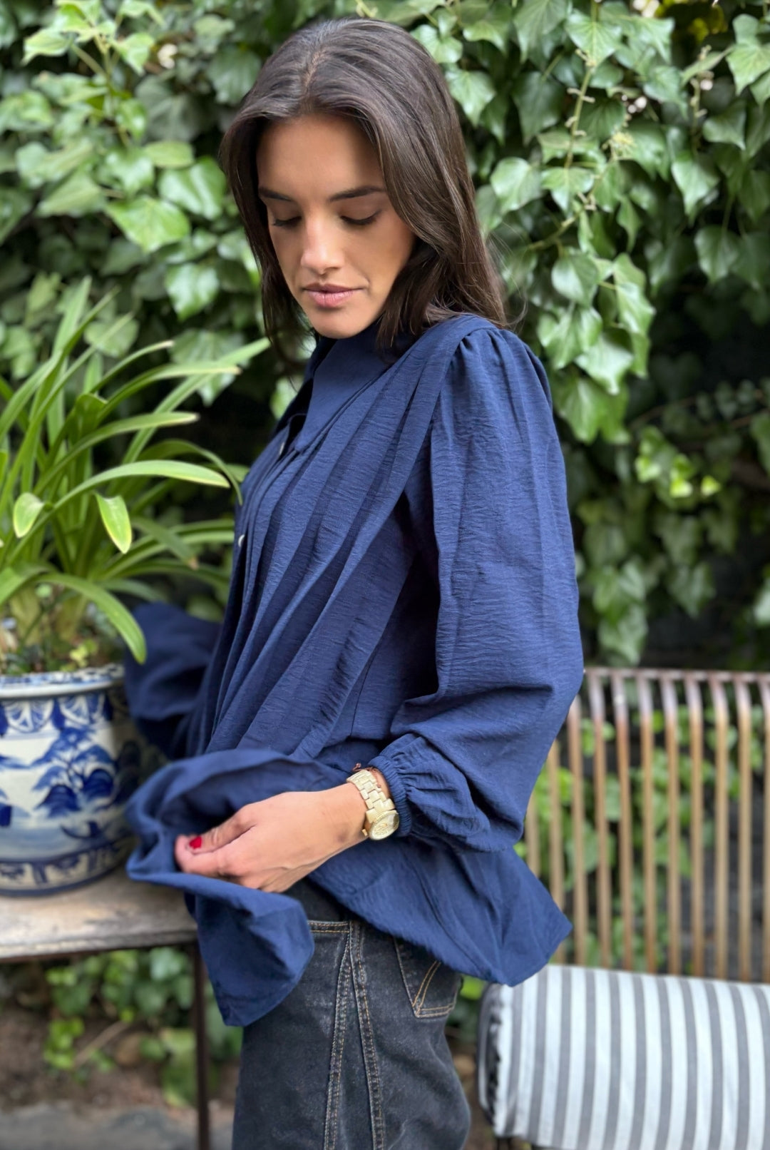 Blusa Gardenia Dark Blue