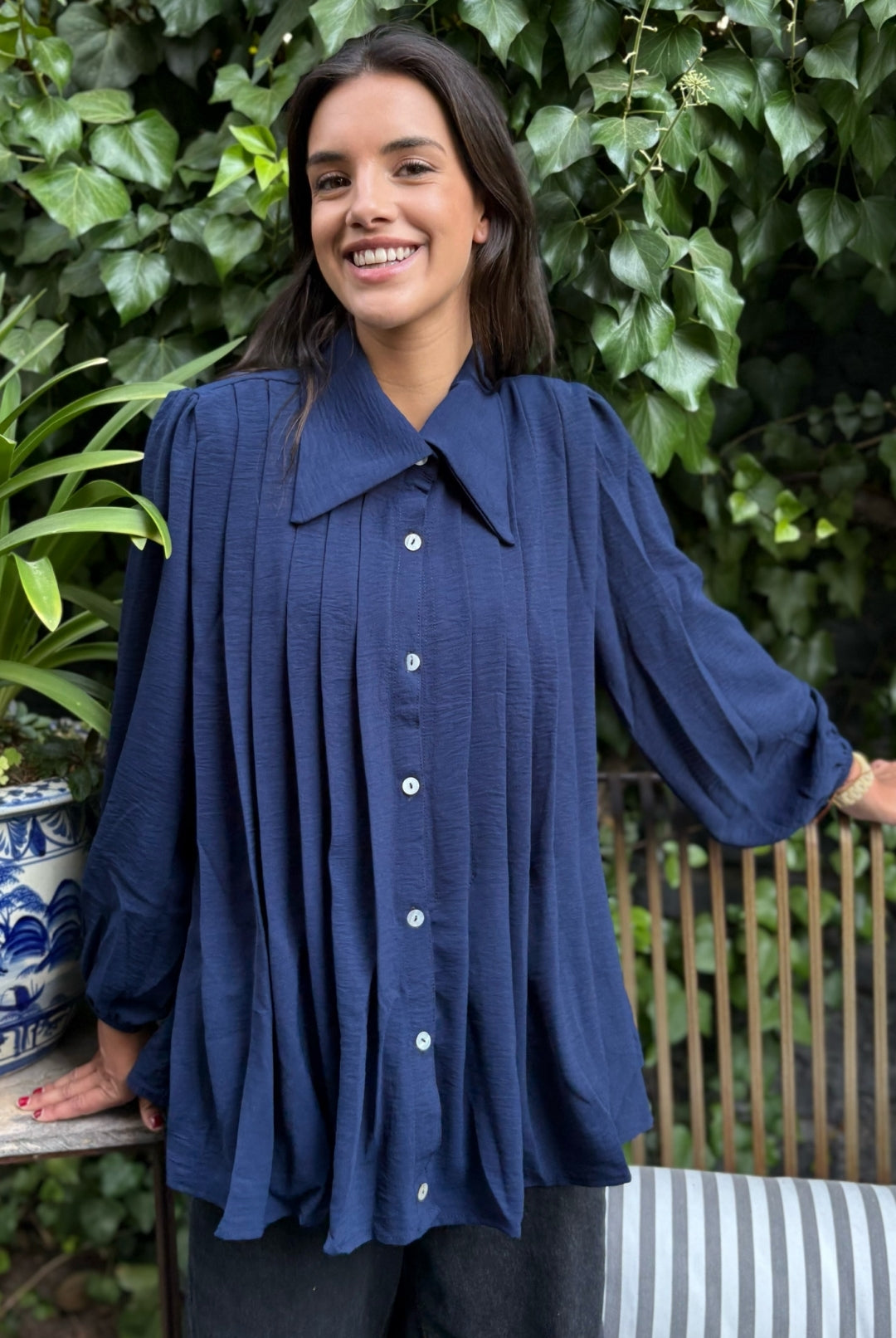 Blusa Gardenia Dark Blue