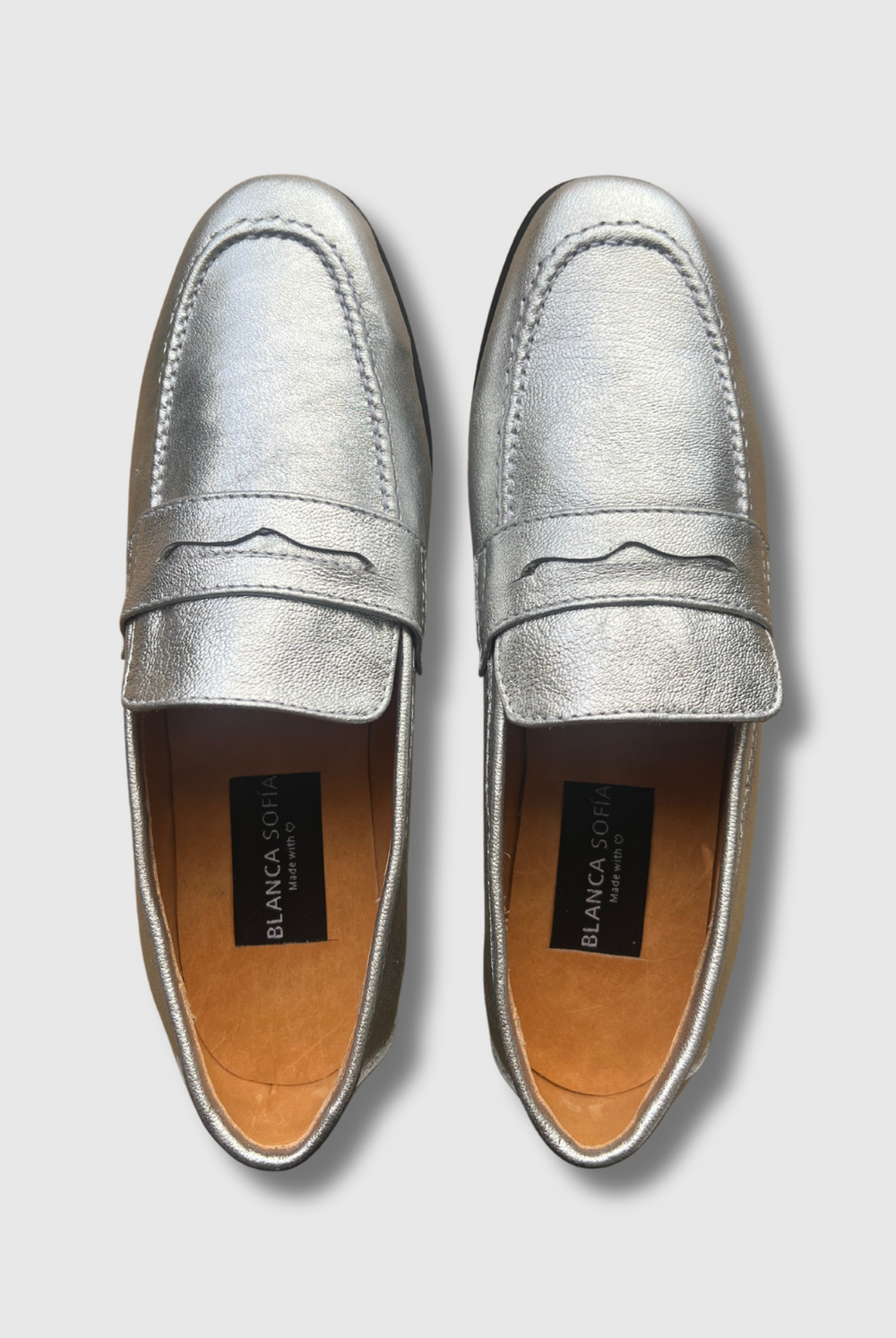 Mocasín Walk Perfect Silver / Cuero