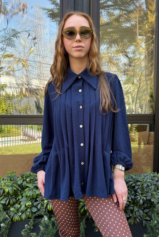 Blusa Gardenia Dark Blue