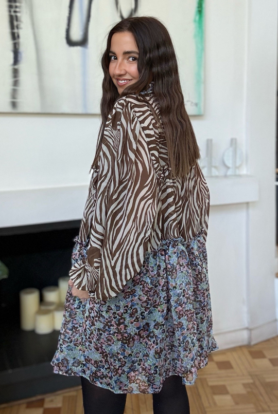 Vestido Sevilla Brown Cebra