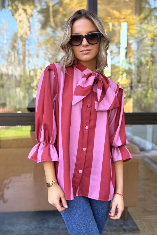 PRE VENTA BLUSA SANTORINI PINK