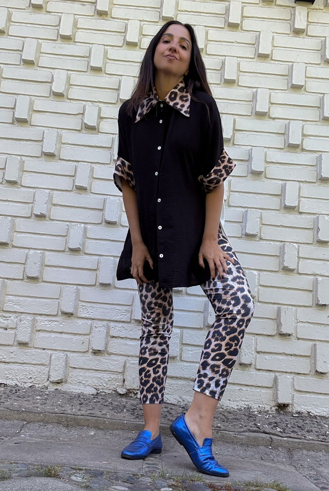 BLUSA ELOÍSE BLACK/WHITE
