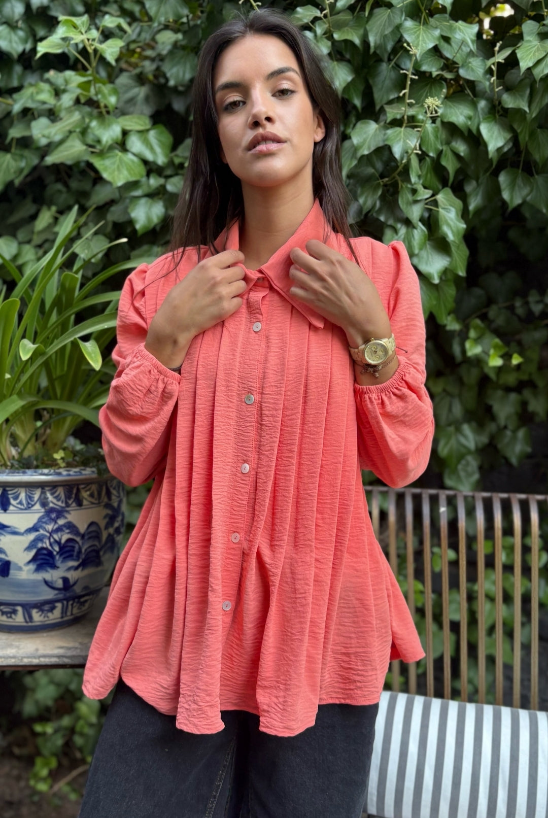 Blusa Gardenia Coral