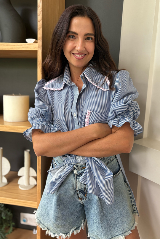 Blusa Málaga Rayas DARK BLUE