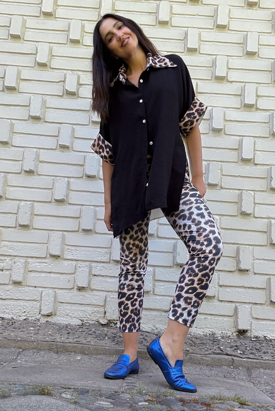 BLUSA ELOÍSE BLACK/WHITE