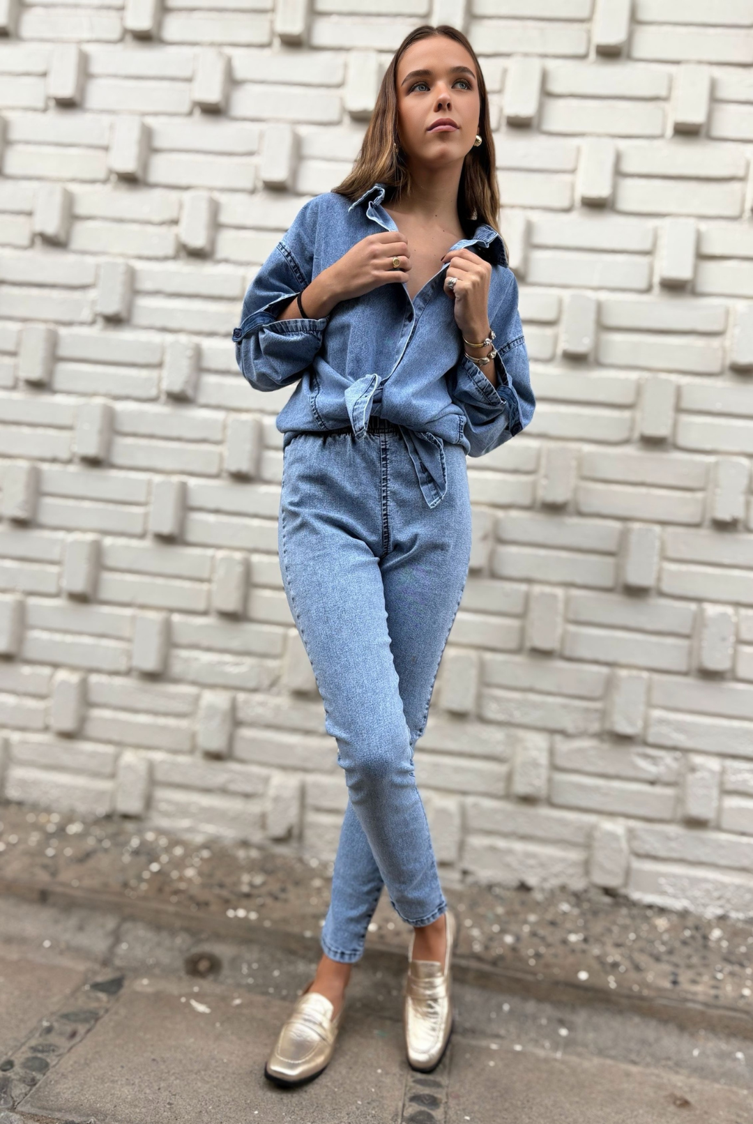 Leggings Benet Sky Blue
