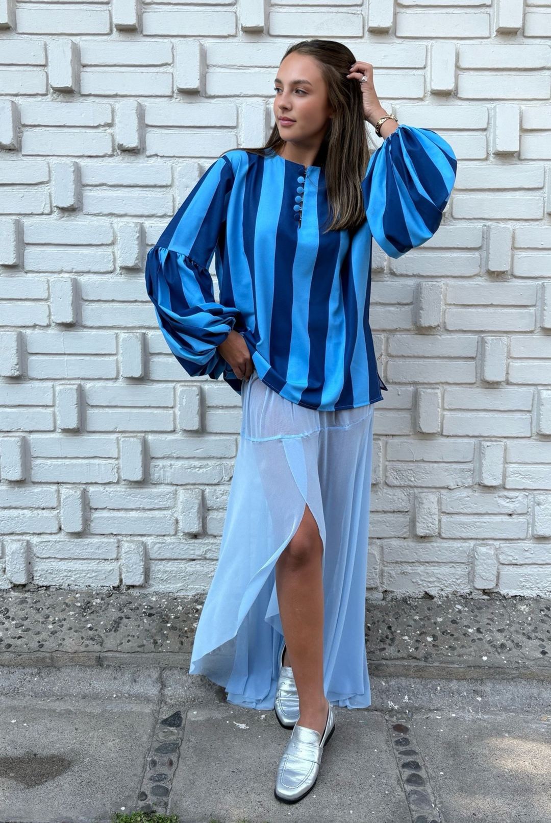 PRE VENTA BLUSA BOLONIA BLUE