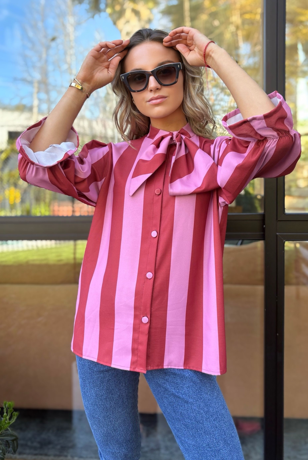PRE VENTA BLUSA SANTORINI PINK