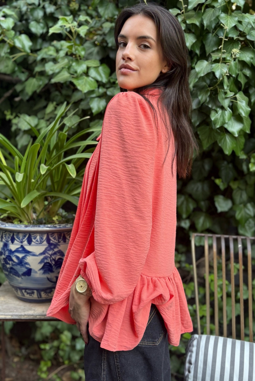 Blusa Gardenia Coral