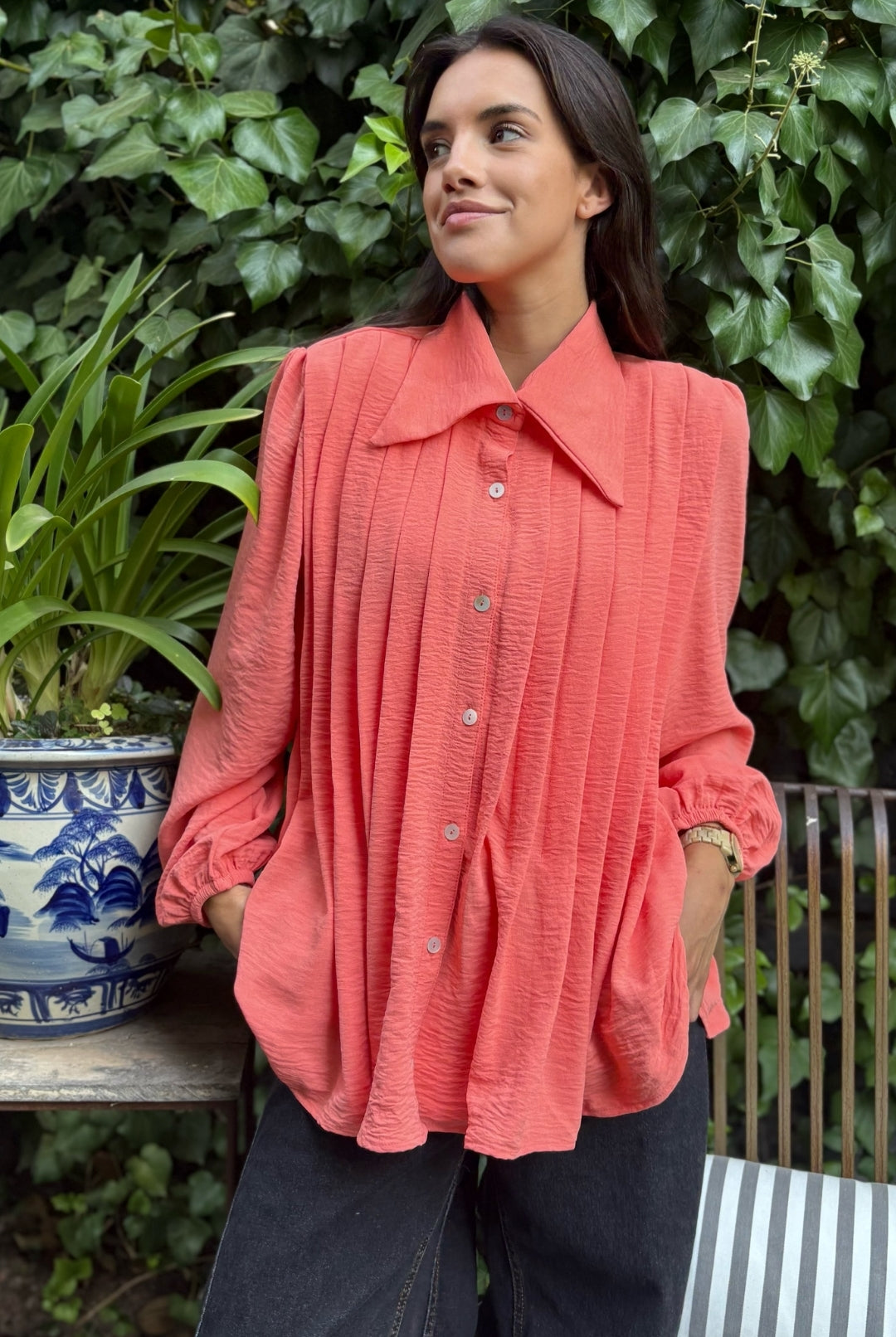 Blusa Gardenia Coral