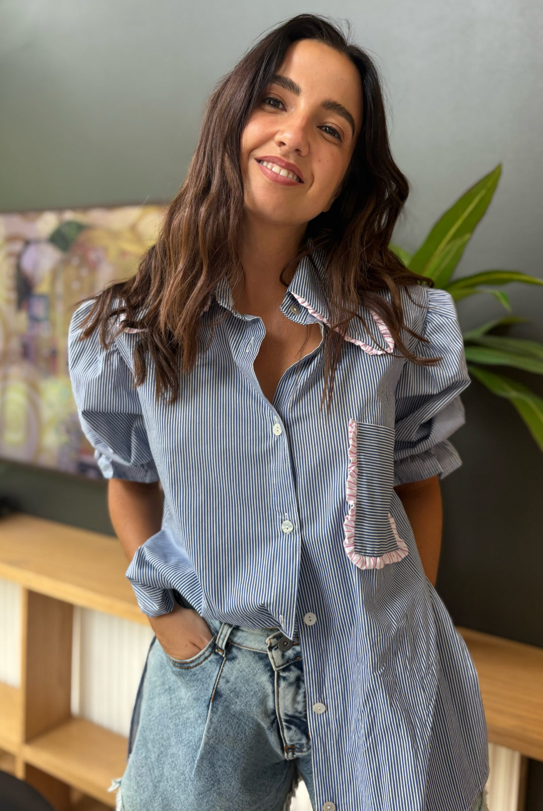 Blusa Málaga Rayas DARK BLUE