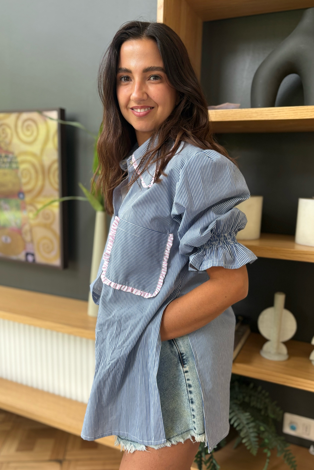 Blusa Málaga Rayas DARK BLUE