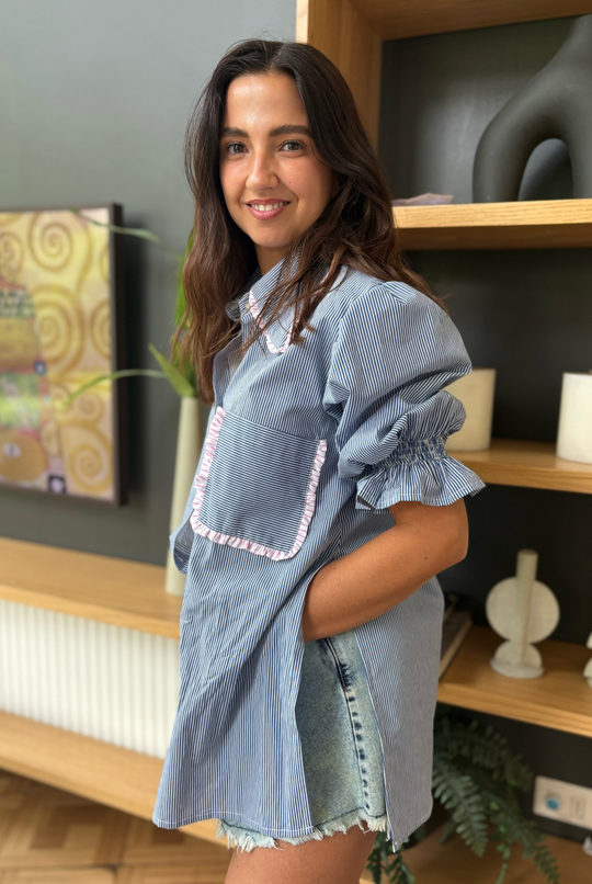 Blusa Málaga Rayas DARK BLUE