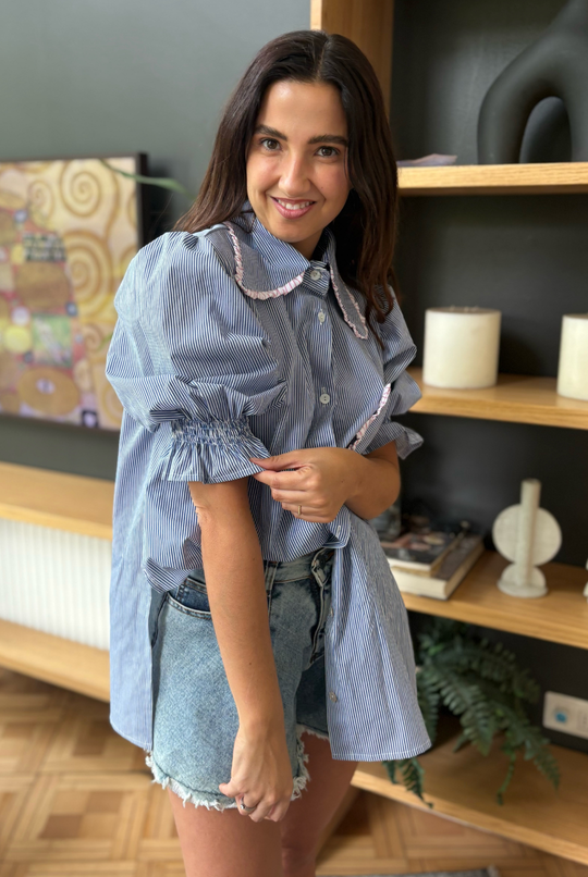 Blusa Málaga Rayas DARK BLUE