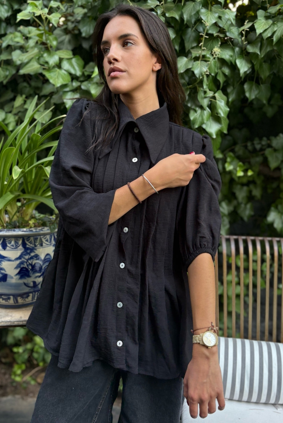 Blusa Gardenia Black