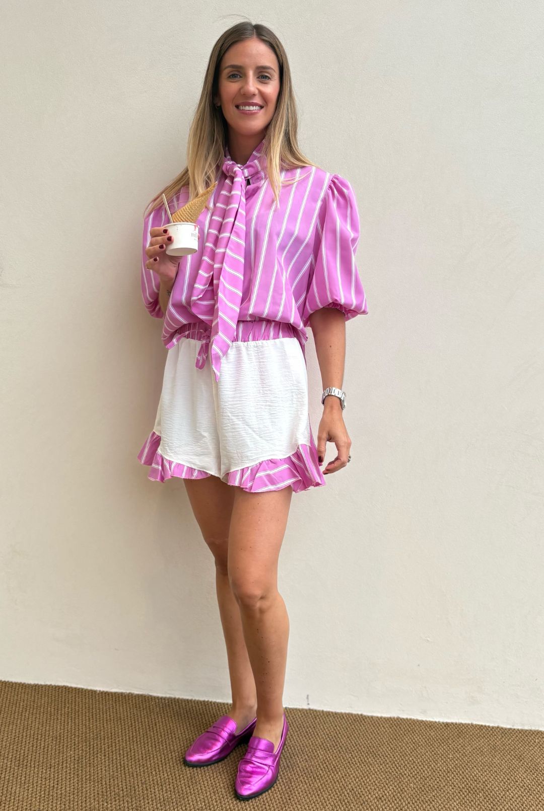 Conjunto Amelia Rayas PINK