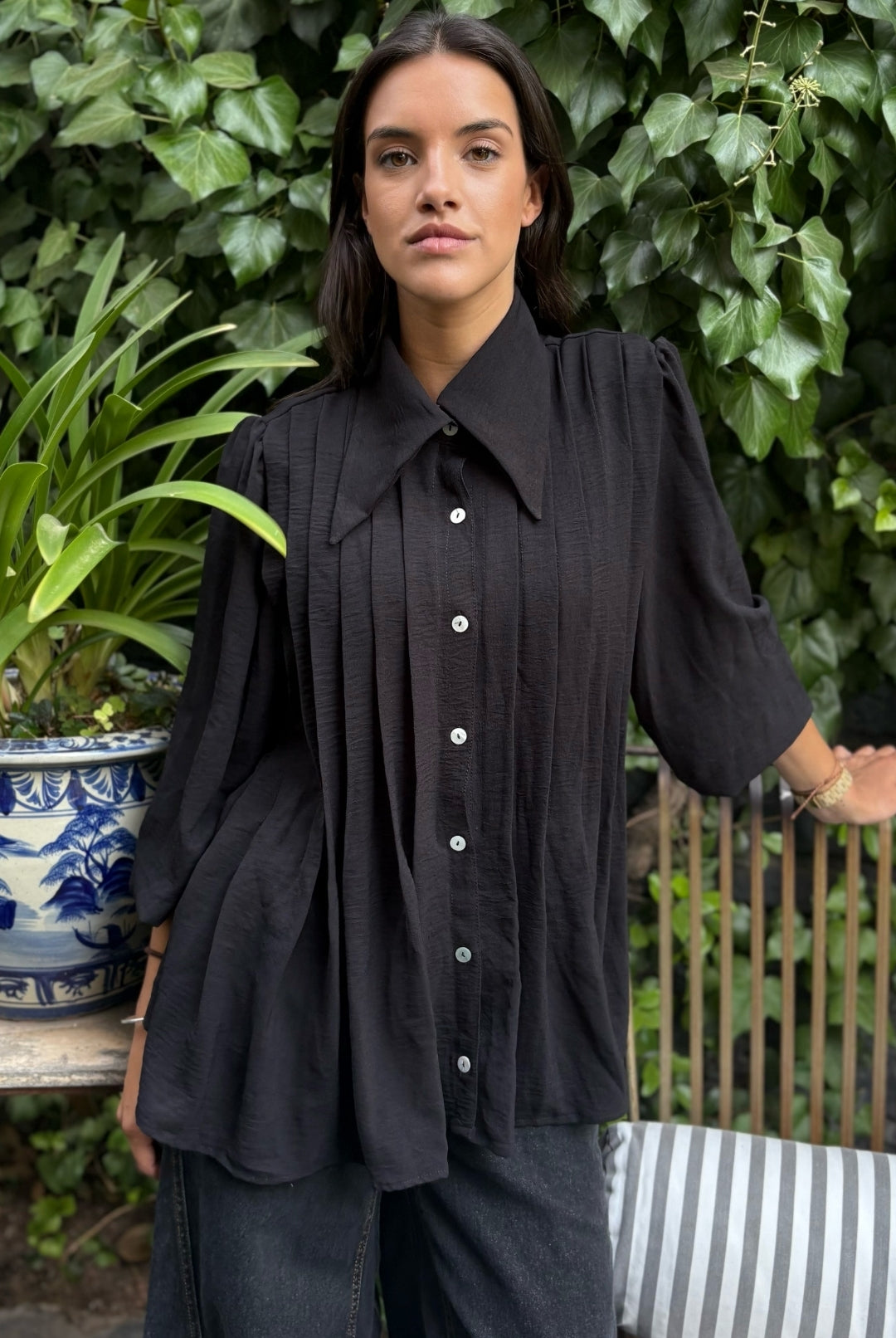 Blusa Gardenia Black