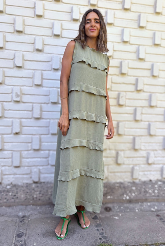PRE VENTA VESTIDO ROMA LIGHT GREEN