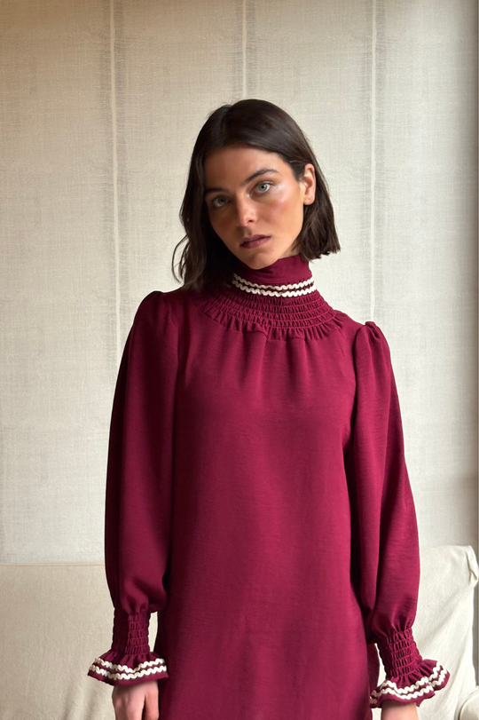 Blusa Queen Elisa Burgundy