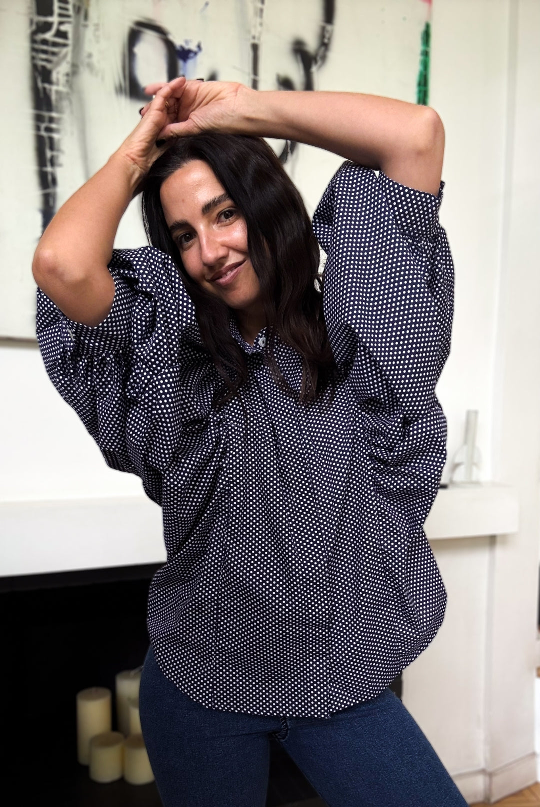 Blusa Small Dots BLUE